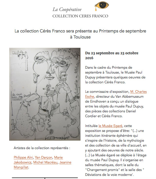 collection Cérès Franco et le Printemps de Septembre - Toulouse