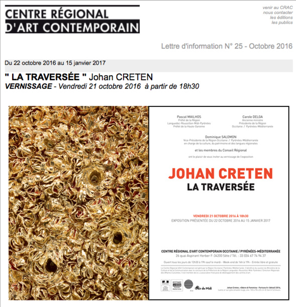 " LA TRAVERSÉE " Johan CRETEN - Sète