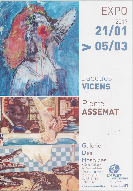 Exposition des peintres Jacques VICENS et Pierre ASSEMAT - CANET-en-Roussillon