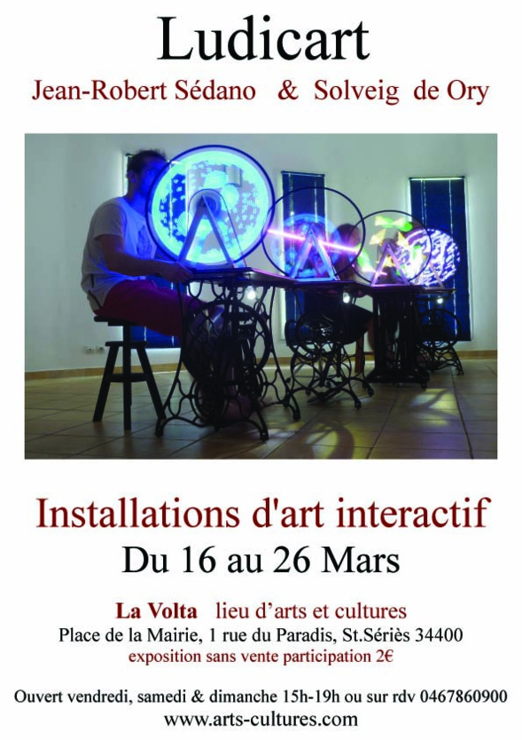 Installations interactives de Ludicart, Jean-Robert Sédano et Solveig de Ory