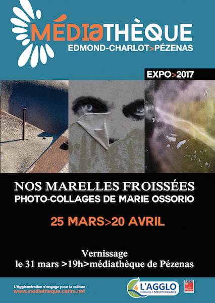 Exposition  " nos marelles froissées  " de Marie OSSORIO à Pézenas