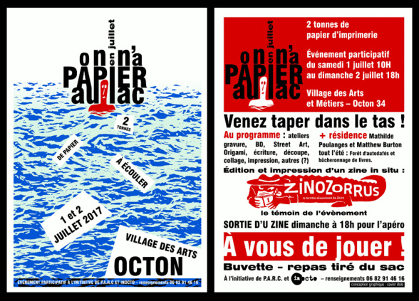 à OCTON !  " On n'a papier au Lac ! "  Evénement participatif