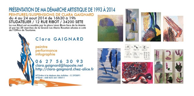 Clara Gaignard expose à Sète