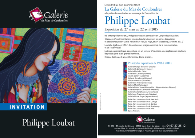 Philippe Loubat expose galerie du Mas de Coulondres - Saint-Jean-de-Védas