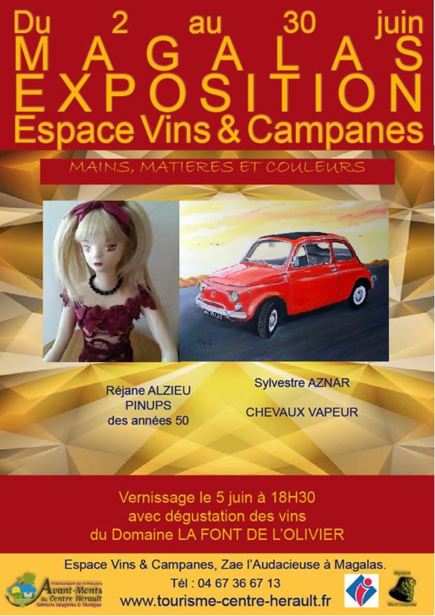 Exposition à l'Espace Vins et Campanes de Magalas