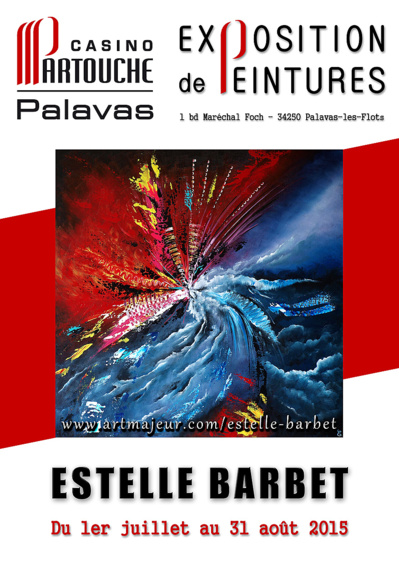 Estelle BARBET expose au Casino de Palavas