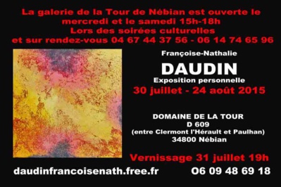 Nathalie DAUDIN exposition à NEBIAN