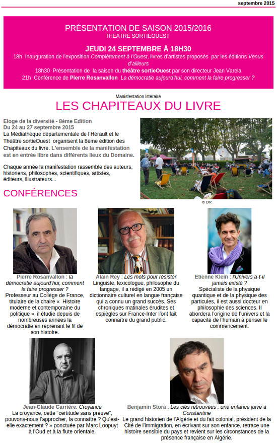 Les chapiteaux du livre au domaine de Bayssan