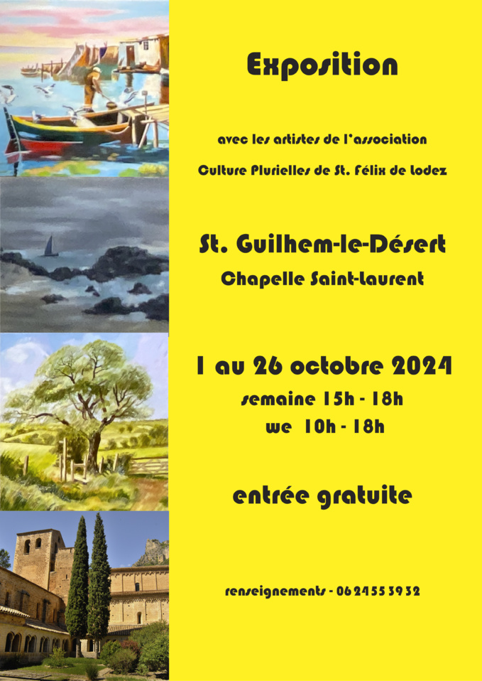 Exposition Culture Plurielles - Saint-Guilhem-le-Désert