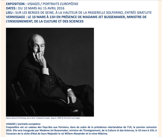 Exposition Photographie / VISAGES / Portraits européens - Paris