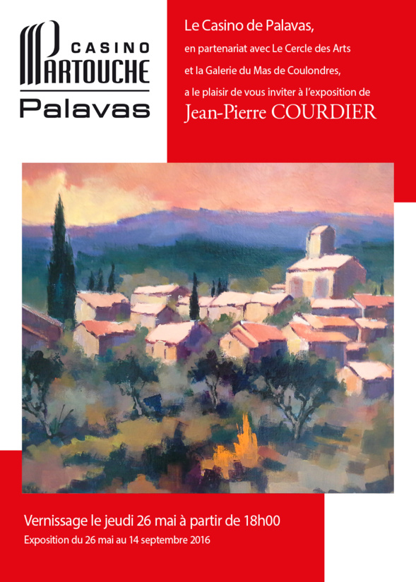 Exposition  de JEAN PIERRE COURDIER au Casino de PALAVAS