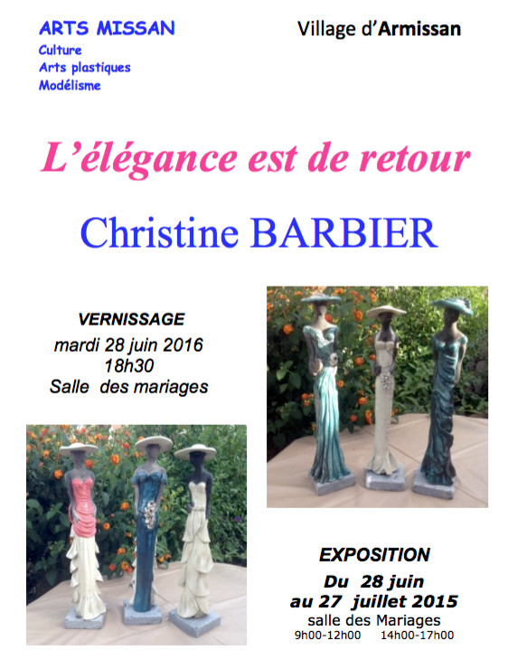 Christine Barbier expose à Armissan