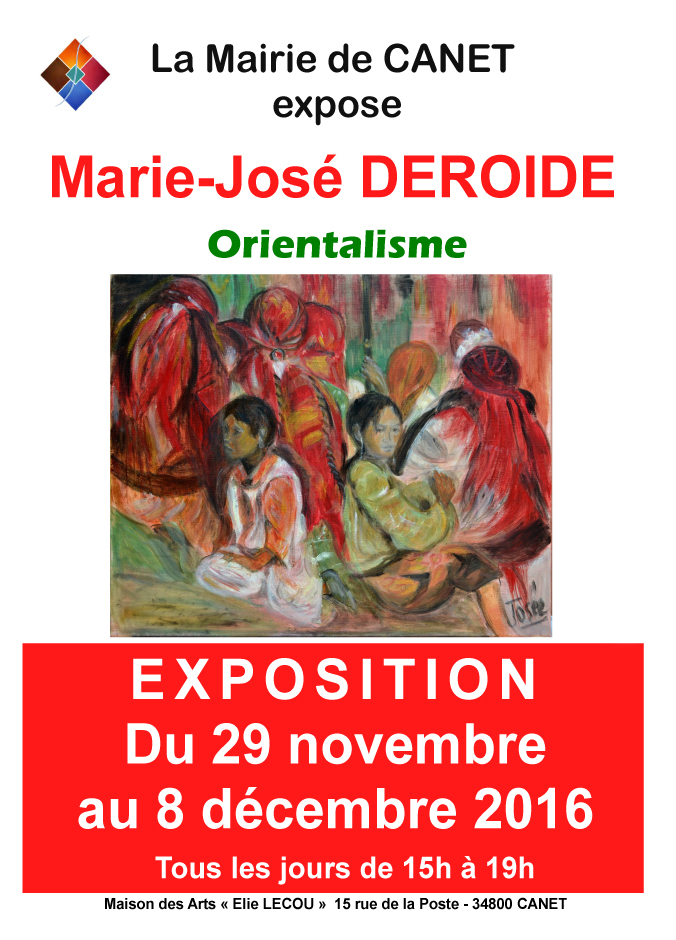 Exposition à CANET de Marie-José DEROIDE