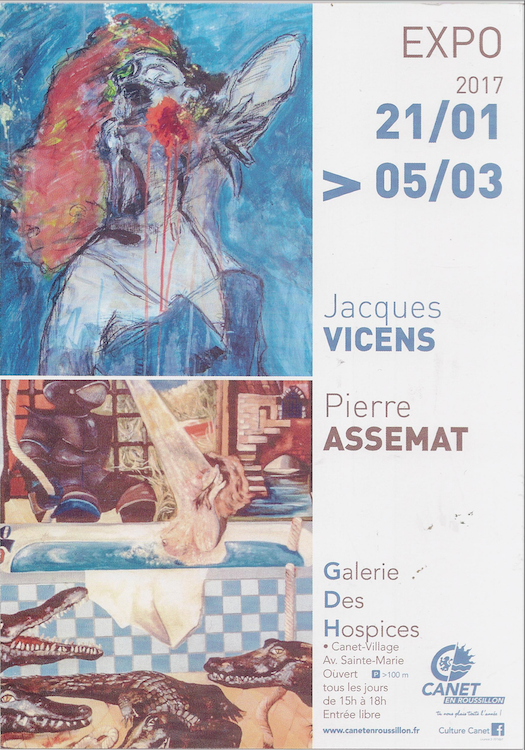 Exposition des peintres Jacques VICENS et Pierre ASSEMAT - CANET-en-Roussillon