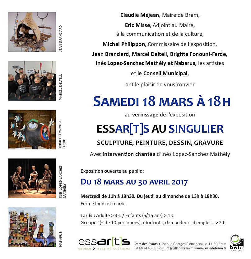 Exposition aux  ESSAR(T)S au singulier - BRAM