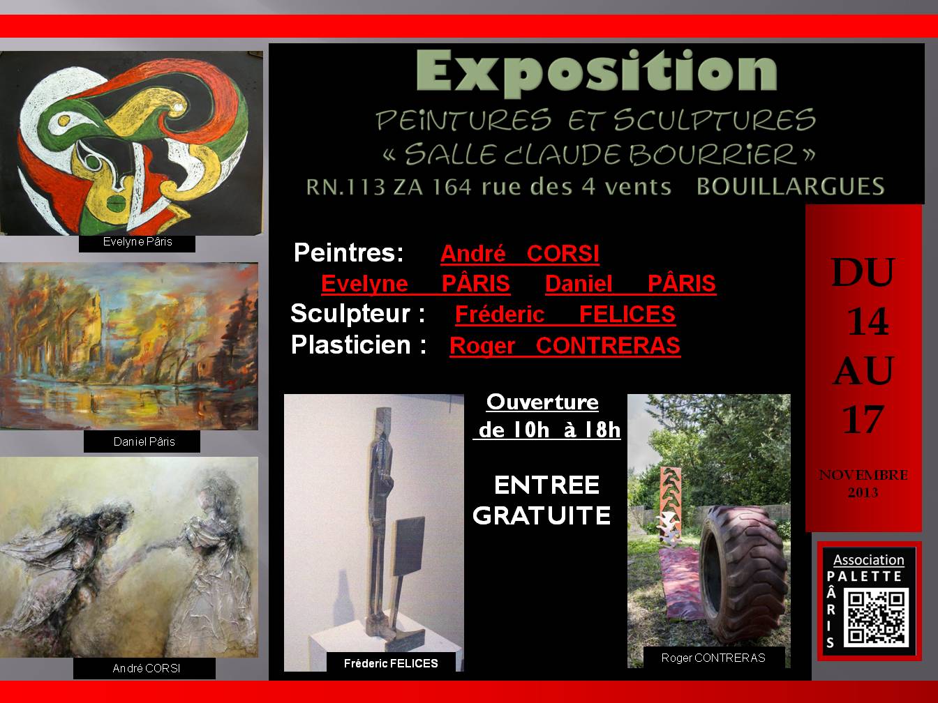 Exposition peintures et sculptures