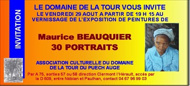 Maurice Beauquier expose au Domaine de La Tour