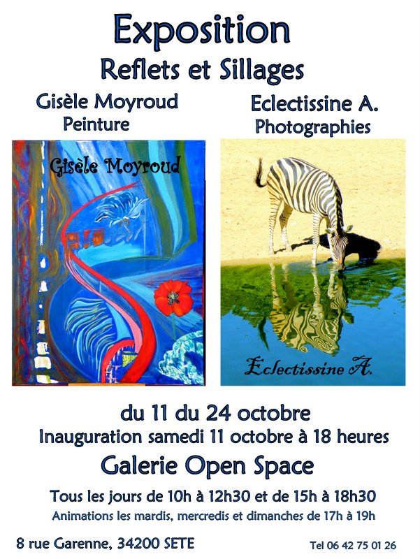 Gisèle Moyroud et Eclectissine A. exposent à Séte