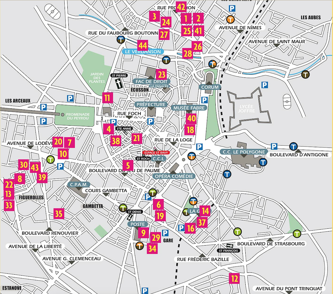 17° parcours des artistes de Montpellier