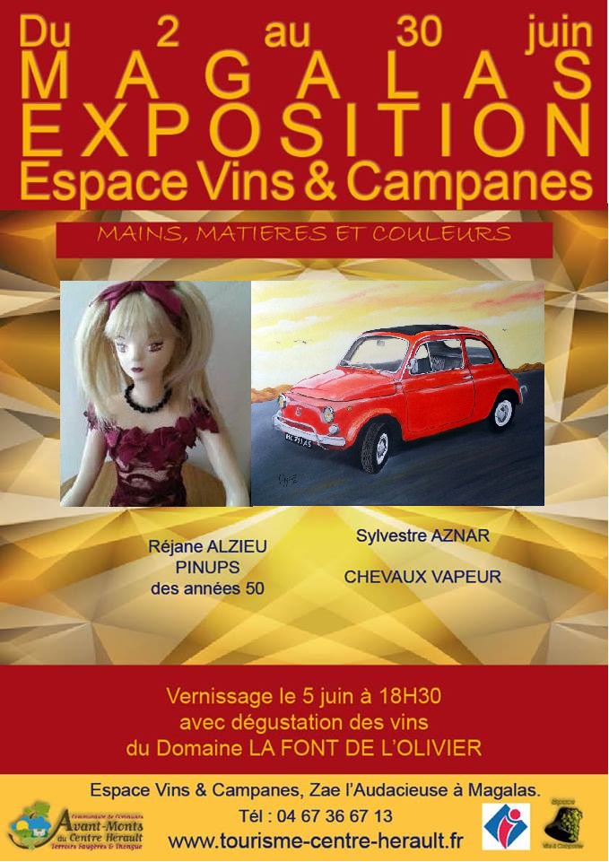 Exposition à l'Espace Vins et Campanes de Magalas