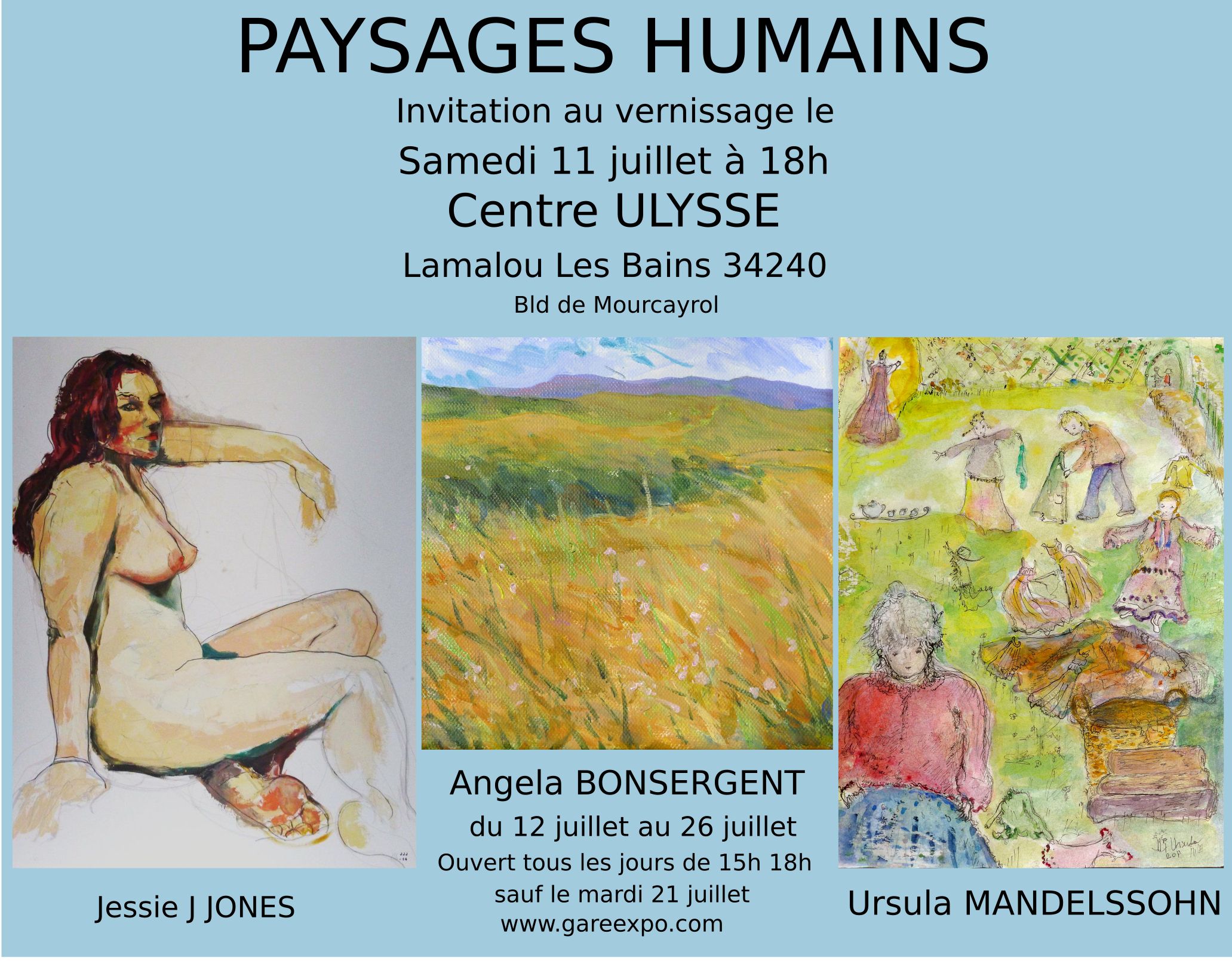 Paysages humains - exposition à Lamalou les Bains