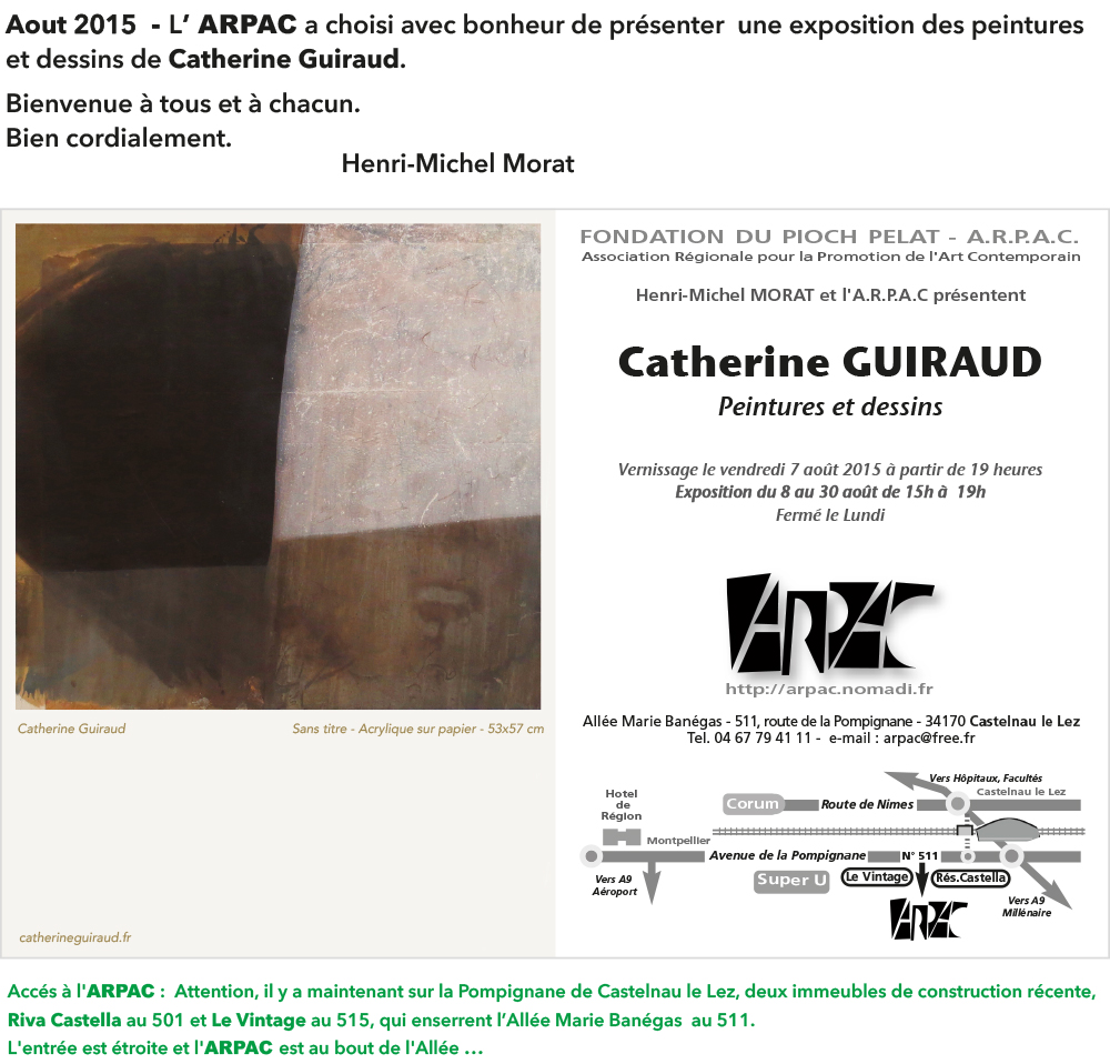 Catherine Guiraud expose à Castelnau-le-Lez