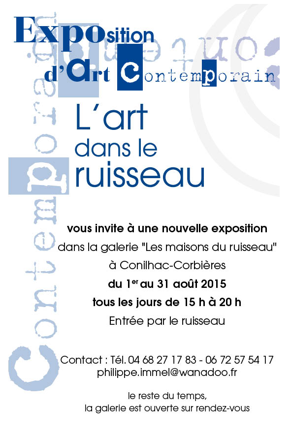 Galeries du ruisseau exposent