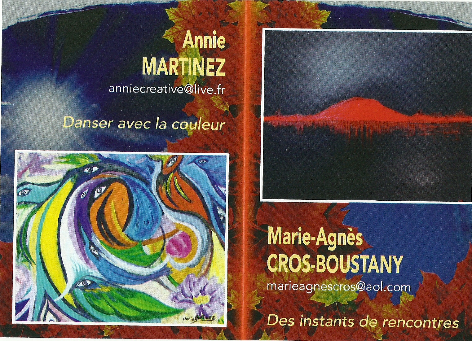 Annie Martinez & Anne-Marie Cros exposent à Sète