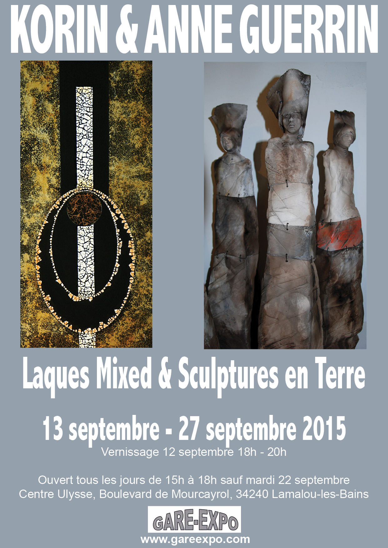 Korin & Anne Guerrin exposent à Lamalou-les-Bains