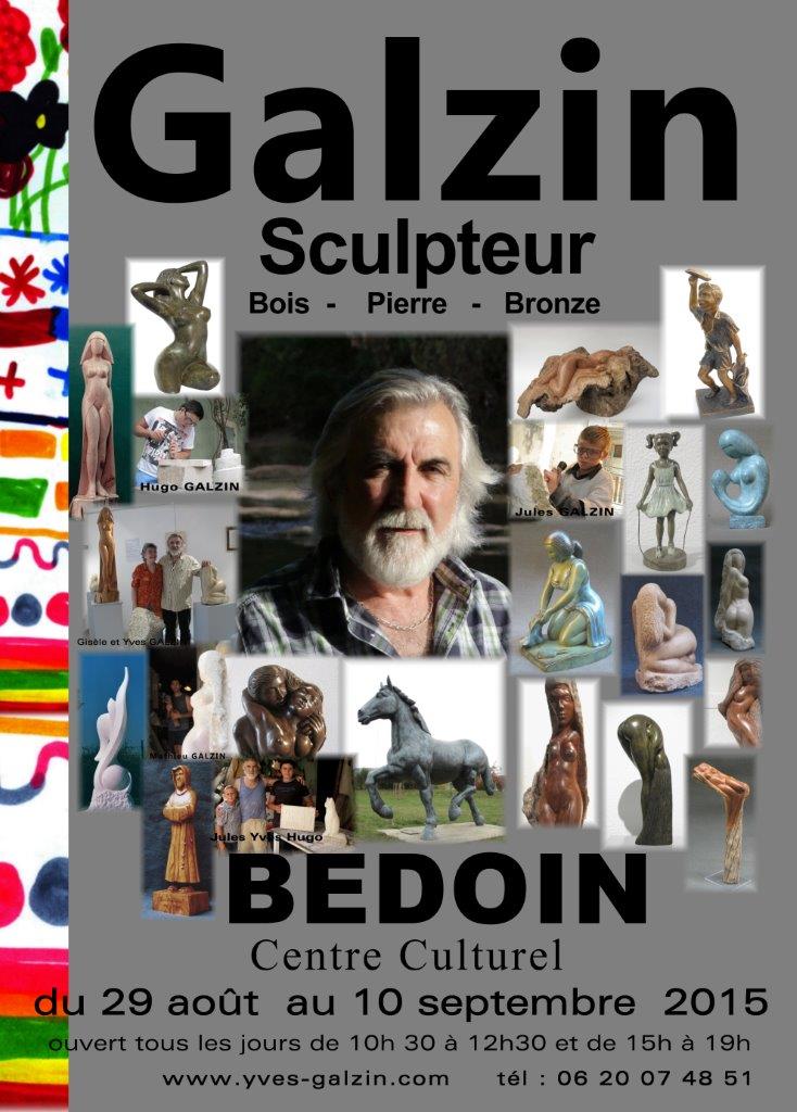 Yves Galzin - sculpteur - expose à  Bedoin