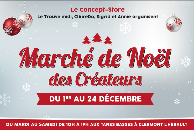 Le Marché de Noël des créateurs à Clermont-l'Hérault