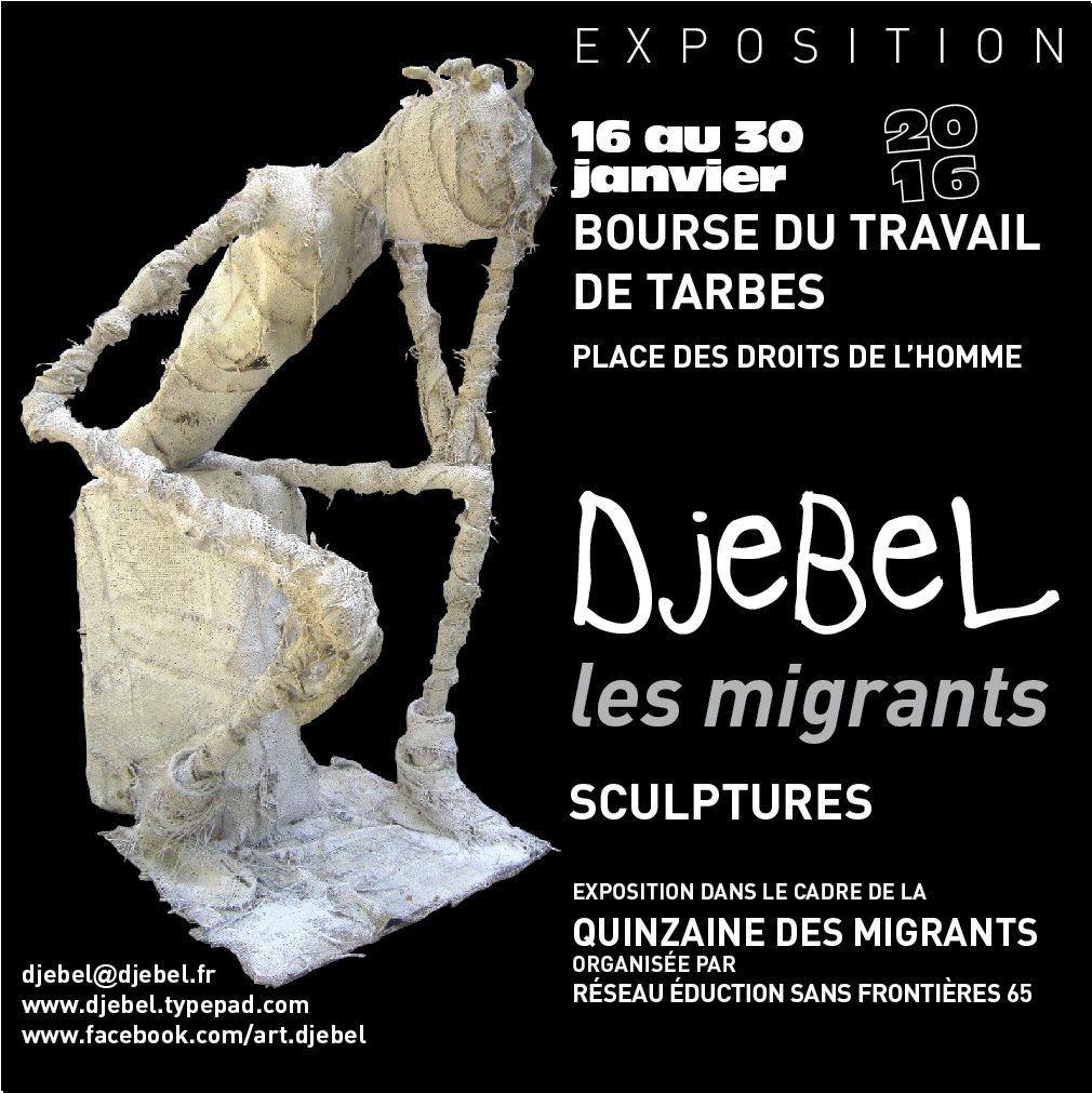 DJEBEL expose " Les Migrants" à Tarbes