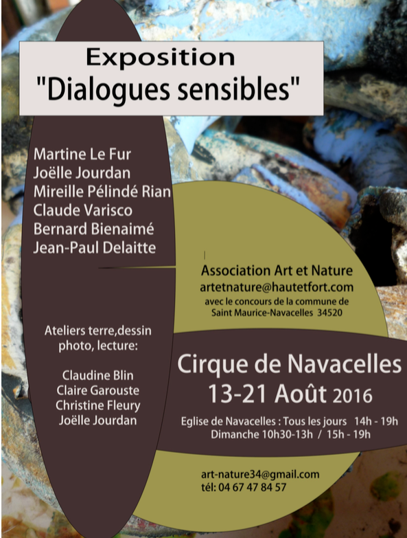 Exposition " Dialogues sensibles " à NAVACELLES