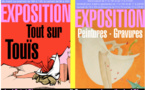 Expo TOUÏS, à la Librairie " Un Point , un Trait " à LODÈVE et à l'Art en poche