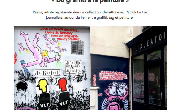 "Du graffiti à la peinture" : rencontre avec Paella et Patrick Le Fur