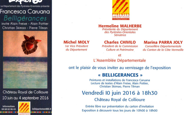 Exposition de Francesca CARUANA au Château Royal de  Collioure