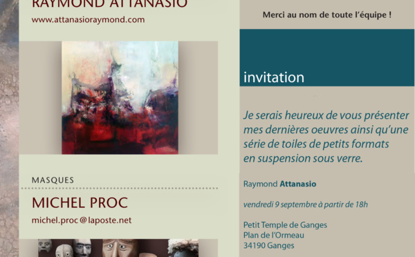 Attanasio - Exposition au Petit Temple de Ganges