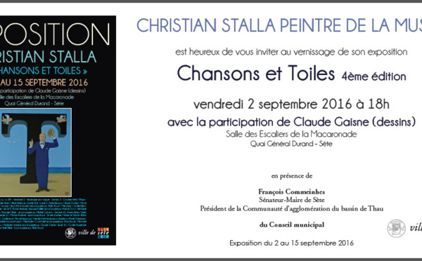 Christian Stalla peintre de la musique - Sète