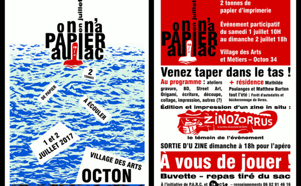 à OCTON !  " On n'a papier au Lac ! "  Evénement participatif