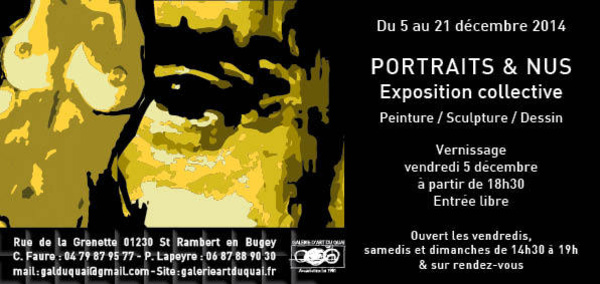 Portraits &amp; Nus exposition collective à Saint-Rambert-en-Bugey (01230)