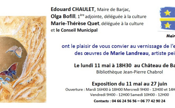 Marie Landreau expose au Château de Barjac