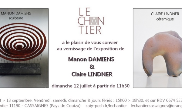 Manon DAMIENS (sculpture), et Claire LINDNER (céramique)