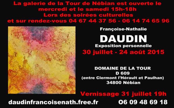 Nathalie DAUDIN exposition à NEBIAN