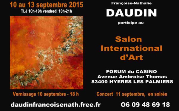 Françoise-Nathalie Daudin expose à Hyères