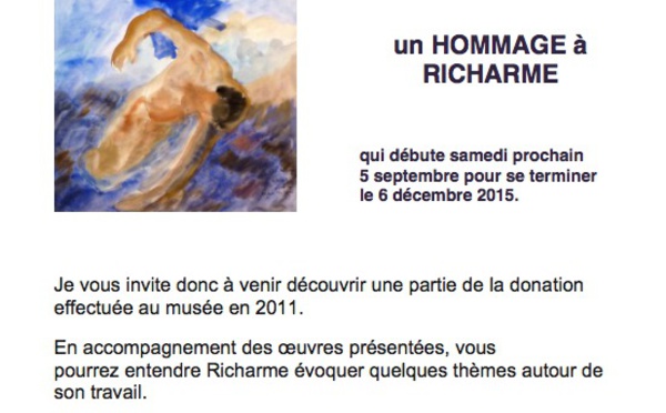 Hommage à Richarme au Musée Fabre à Montpellier