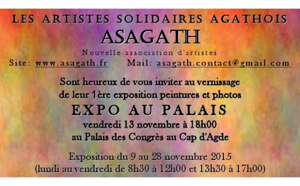 ASAGATH (Artistes solidaires agathois) expose à Agde