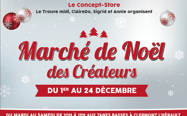 Le Marché de Noël des créateurs à Clermont-l'Hérault