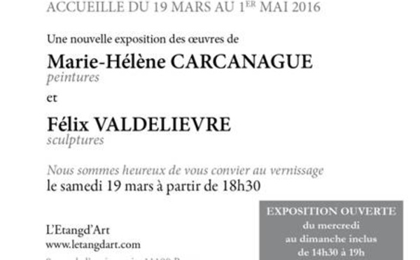 Marie-Hélène Carcanague et Félix Valdelievre exposent à Bages (11100)