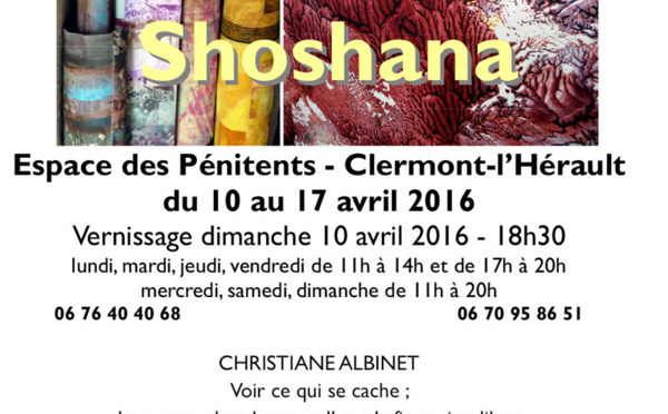 Christiane Albinet &amp; Shoshana exposent à Clermont-l'Hérault