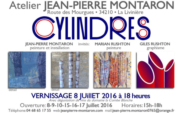 Exposition Cylindres, atelier Jean Pierre Montaron